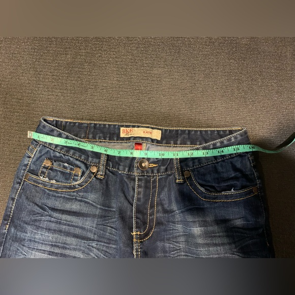 BKE Buckle Kate Stretch Boot Cut Blue Jeans Size 30 Tall 35.5 Inseam‎ - Picture 3 of 7